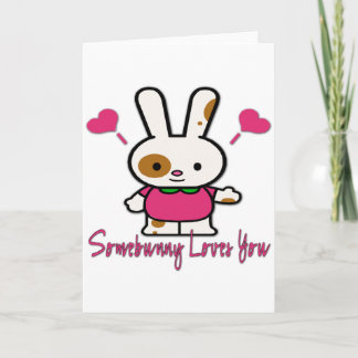Lite bunny Kärlek You/Me Helgkort
