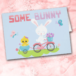 Lite Bunny Kärlek You Påsk Card Hälsningskort