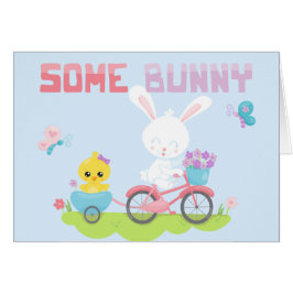 Lite Bunny Kärlek You Påsk Card Hälsningskort