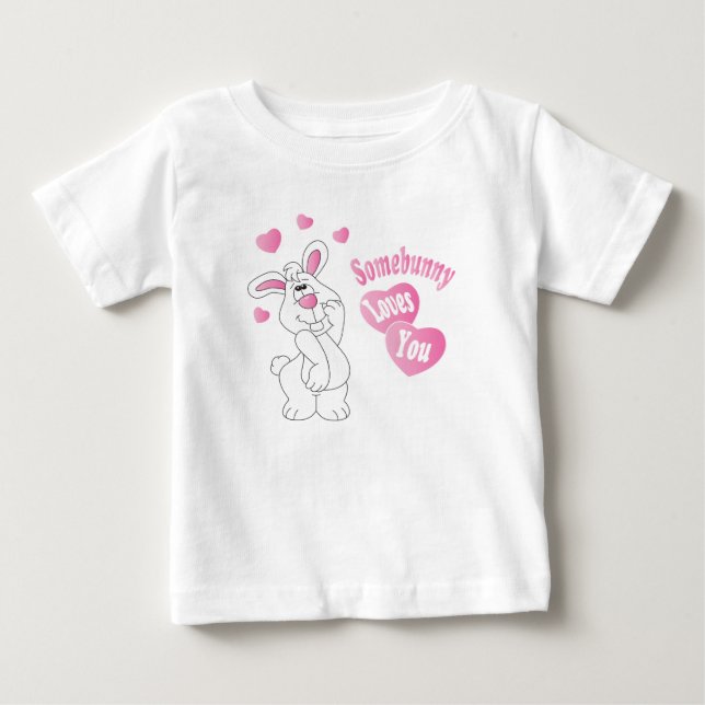 Lite bunny Kärlek You Påskhare Tee Shirt (Framsida)