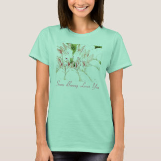 Lite Bunny Kärlek You - Vitkaninskal T Shirt