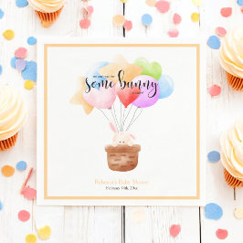 Lite Bunny Rainbow Balloon Bunch Baby Shower Pappersservett