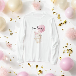 Lite Bunny Rosa Balloon Mor to be Långärmad T Shirt