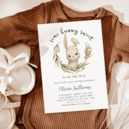 Lite Bunny Sweet Boy Shower Inbjudningar