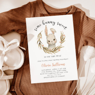 Lite Bunny Sweet Girl Baby Shower Inbjudningar