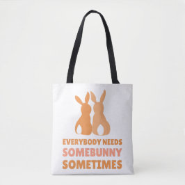 Lite Bunny till Kärlek - Påsk Tote Bag Tygkasse