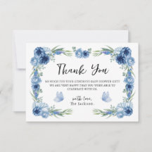 Lite Butterfly Blue Blommigt Rustic Tack