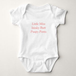 Lite byxor för stinky ända för miss poopy tee