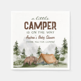 Lite Camper är på Way Pojke Shower Pappersservett