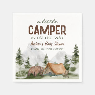 Lite Camper är på Way Pojke Shower Pappersservett