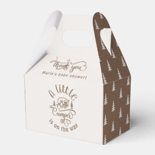 Lite Camper minimalistisk baby-dusch brun Presentaskar