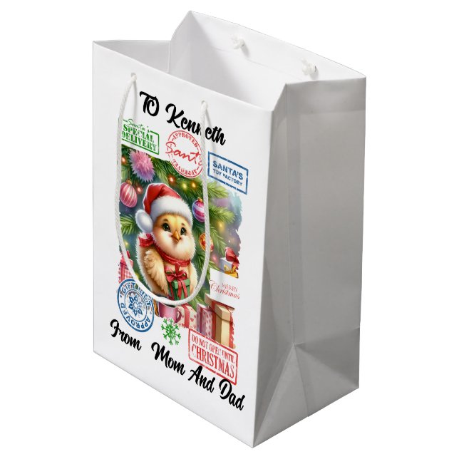 Lite Chick är Redot till jul (Baksidan Vinklad)