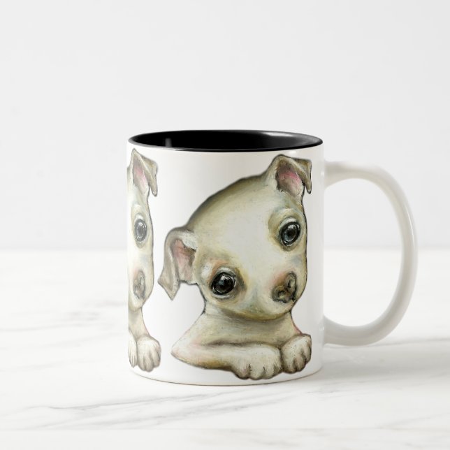Lite Chihuahua Två-Tonad Mugg (Höger)