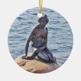 Lite cirklar sjöjungfruKöpenhamnen prydnaden Julgransprydnad Keramik