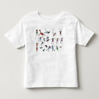 Lite cirkussmåbarnutslagsplats t-shirt