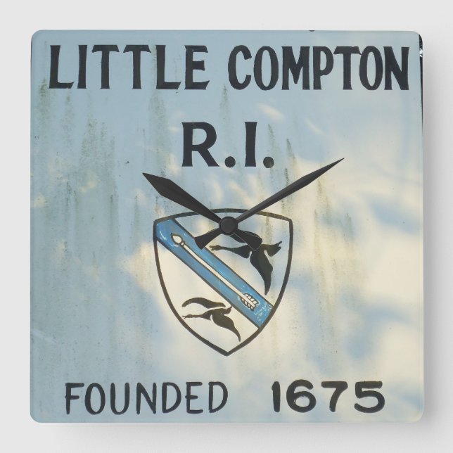 Lite Compton, RI -1675 Fyrkantig Klocka (Framsida)