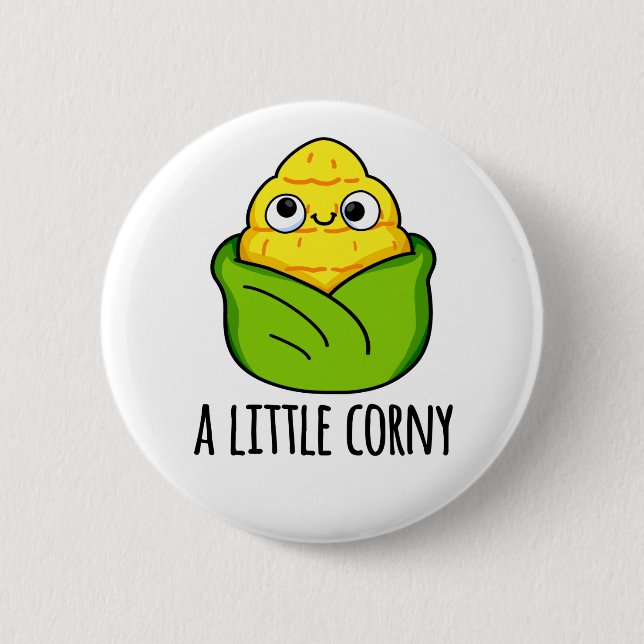 Lite Corny Funny Baby Maj Pun Knapp (Framsida)