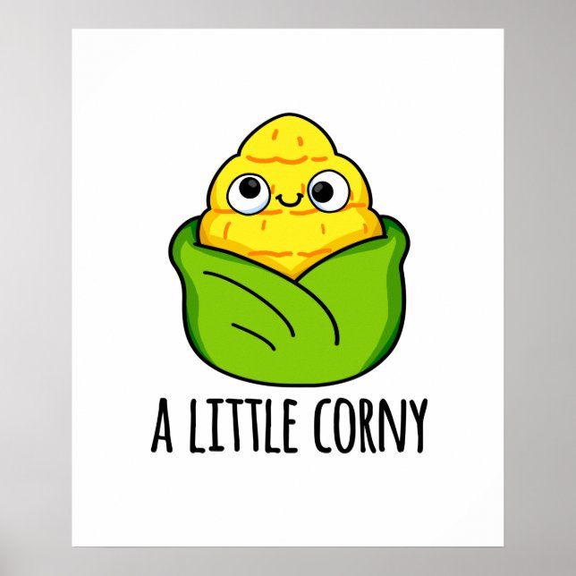 Lite Corny Funny Baby Maj Pun Poster (Framsidan)