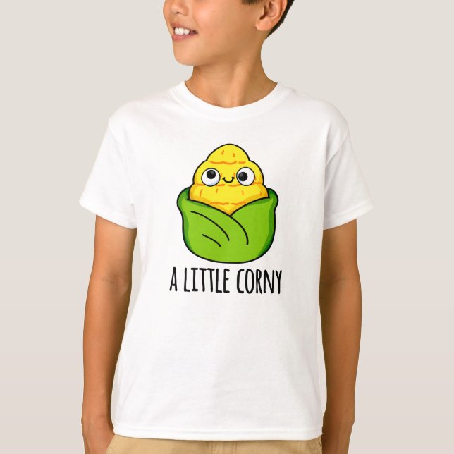 Lite Corny Funny Baby Maj Pun T Shirt (Framsida)