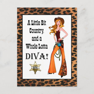 Lite country och en hel massa DIVA! Vykort