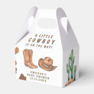Lite Cowboy är på väg som Baby Shower Presentaskar