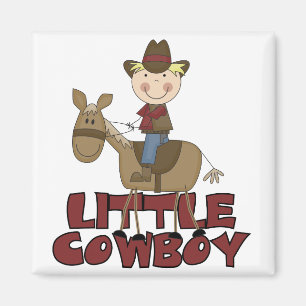 Lite CowboyTshirts och gåvor Magnet