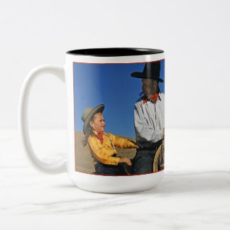 Lite Cowgirl Två-Tonad Mugg