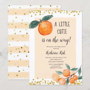 Lite Cutie är på väg som Baby Shower Inbjudningar