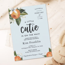 Lite Cutie Clementine Orange Boy BABY SHOWER