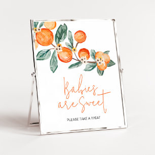 Lite Cutie på Orangen Spädbarn är Sweet Poster