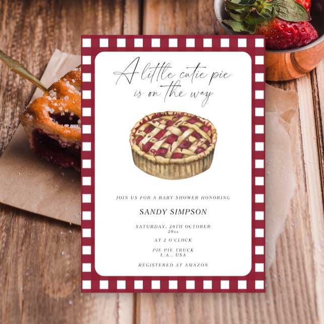 Lite Cutie Paj är på väg att bli babyskare Inbjudningar (Skapare uppladdad)