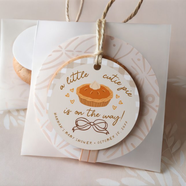 Lite Cutie Paj är på väg Gåvor Etiketter (Skapare uppladdad)