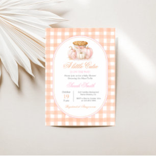 Lite Cutie Paj Baby Shower Girl Inbjudningar