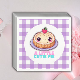 Lite Cutie Paj Kawaii Lila Play Baby Shower Pappersservett