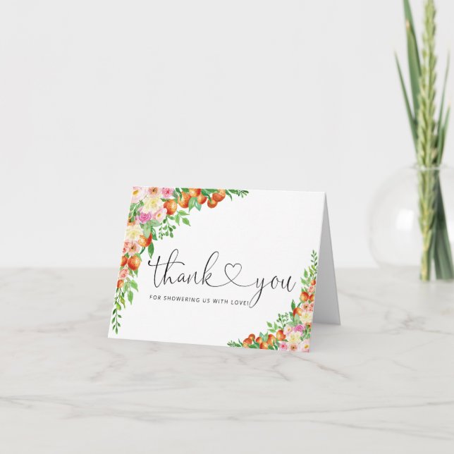 Lite cutisk babydusch Tack kort (Framsida)