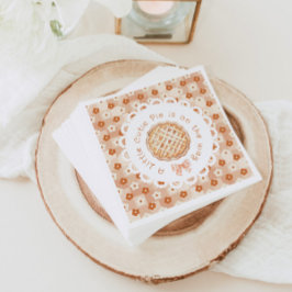 Lite cutit Paj könsneutrala Bow babydusch Pappersservett