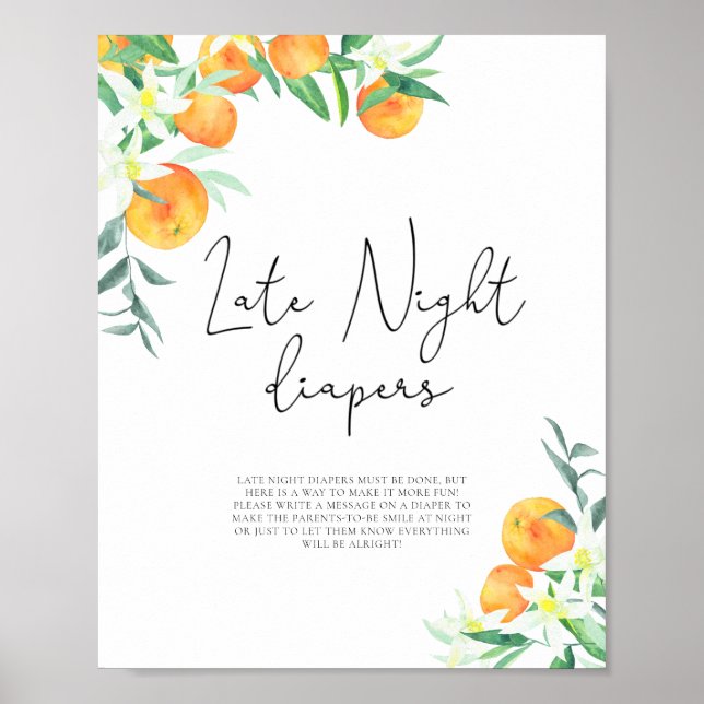 Lite cutit \ Sent Nattblöjspel Poster (Framsidan)