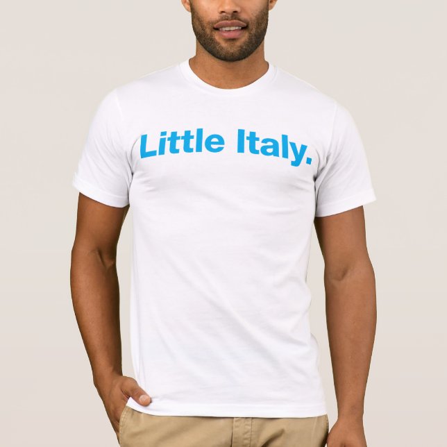 Lite (cyan) italien, t-shirt (Framsida)