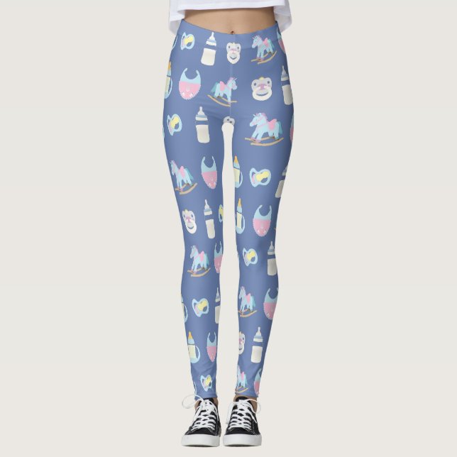 Lite damasker | ABDL | Baby4Life Leggings (Framsida)