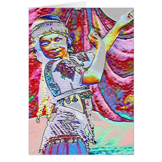 Lite dansare hälsningskort (Framsidan)