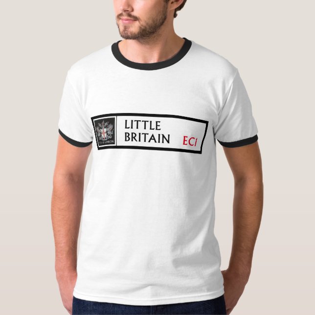Lite den Britannien, London gatan undertecknar Tröja (Framsida)