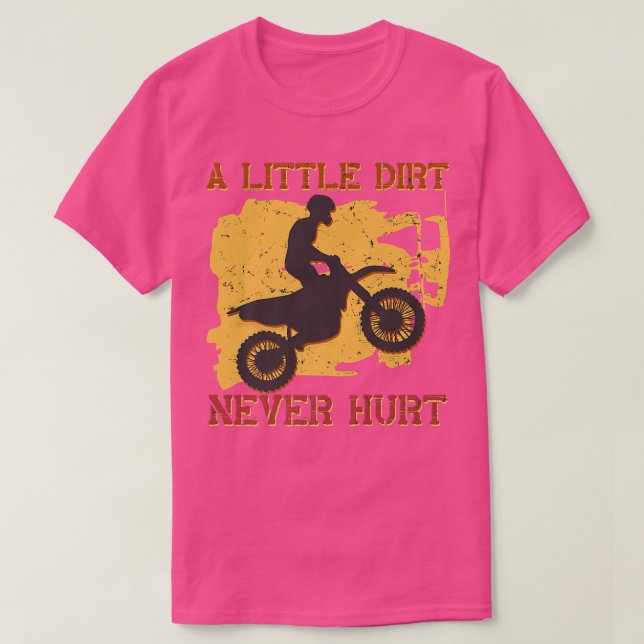 Lite Dirt Ontr aldrig motorcykliska Biker i Motocr T Shirt (Design framsida)