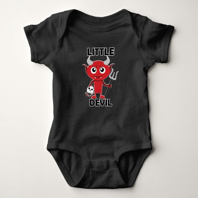 Lite djävulen -  för babyJersey Bodysuit T-shirt (Framsida)