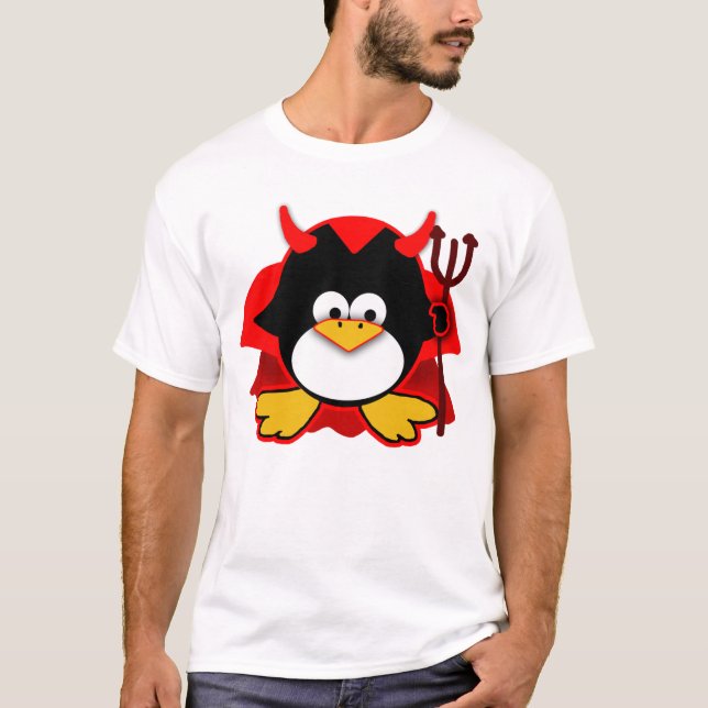 Lite djävulenpingvin tee (Framsida)