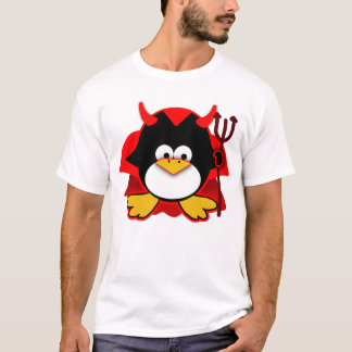 Lite djävulenpingvin tee shirt