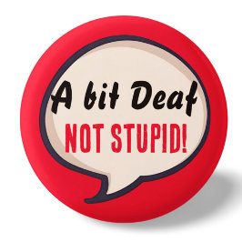 Lite döv, inte dövhet, hörselförlust öron knapp