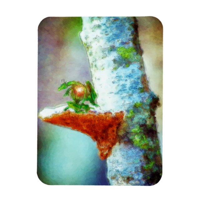 Lite dragon Sleeps Magnet (Vertikal)