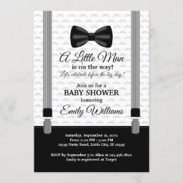 Lite dusch för fluga för manbaby showerinbjudan inbjudningar