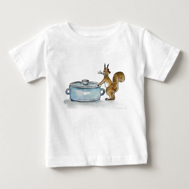 lite ekorre t-shirt (Framsida)