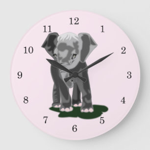 Lite elefant stor klocka